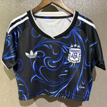 2026 World Cup Argentina Away Women Cheerleader Shirt (女啦啦短袖)