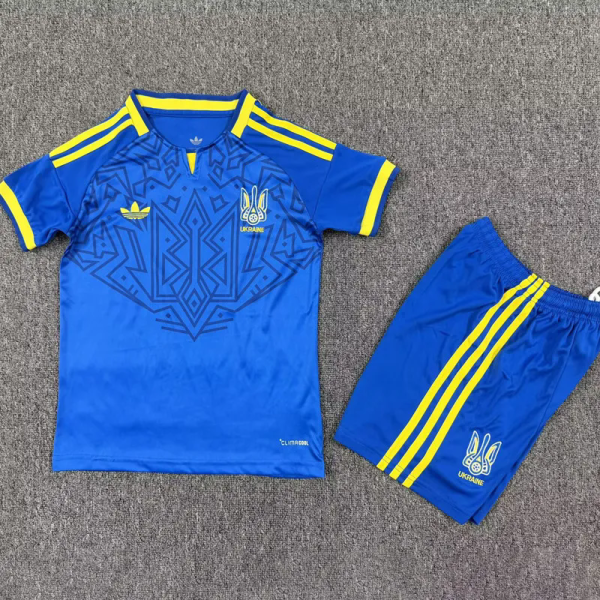 26-27 Ukraine Away Kids Soccer Jersey