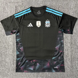 26-27 Argentina Black Goalkeeper Fans Soccer Jersey