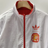 26-27 Spain Red & White Double Sided Windbreaker (双面风衣)