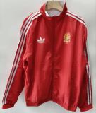 26-27 Spain Red & White Double Sided Windbreaker (双面风衣)
