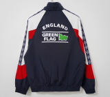 1998 England Royal blue Retro Windbreaker