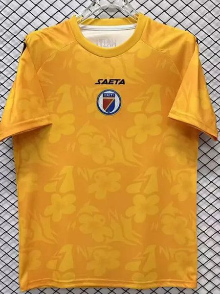 26-27 Haiti Yellow Goalkeeper Fans Soccer Jersey