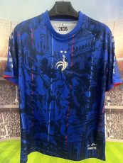 26-27 France Blue Special Edition Training shirts (逗号)