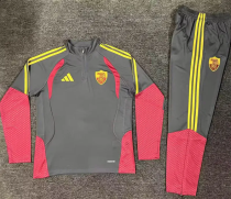 26-27 Roma Gray Half Pull Tracksuit (Pants Have Pocket)(半拉链)