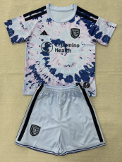 26-27 San Jose Earthquakes Away Kids Soccer Jersey