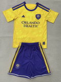 26-27 Orlando City Away Kids Soccer Jersey