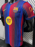 26-27 BAR Home Player Version Soccer Jersey