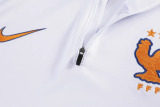 26-27 France White Half Pull Tracksuit (半拉链)