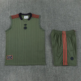 25-26 Bayern Dark green Tank top and shorts suit
