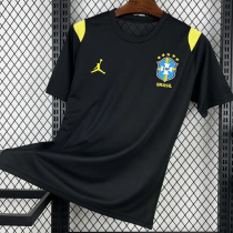 26-27 Brazil Black Training shirts (圆领)