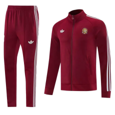 26-27 Spain Brown Red Jacket Tracksuit #01