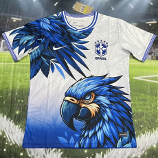 26-27 Brazil White Blue Special Edition Training shirts (鹰头)