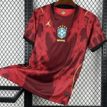 26-27 Brazil JD Red Goalkeeper Fans Soccer Jersey
