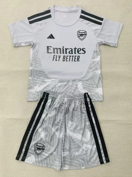 26-27 ARS Gray Goalkeeper Kids Soccer Jersey