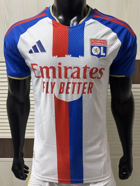 26-27 Lyon Home Player Version Soccer Jersey
