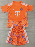 26-27 Bayern Orange Goalkeeper Kids Soccer Jersey