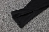 26-27 Netherlands Black Half Pull Tracksuit #B26043(半拉链)