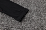 26-27 Netherlands Black Half Pull Tracksuit #B26043(半拉链)