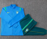 26-27 Brazil Lake blue Jacket Tracksuit #A26043