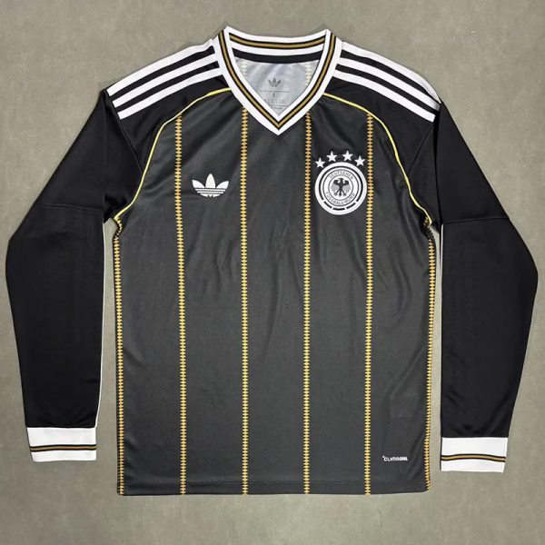 26-27 Germany Black Gold Long Sleeve Soccer Jersey (长袖)