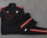 26-27 Man Utd Black Jacket Tracksuit #A26045