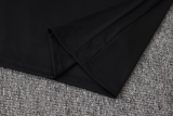 26-27 Netherlands Black Half Pull Tracksuit #B26043(半拉链)