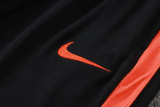 26-27 Netherlands Black Half Pull Tracksuit #B26043(半拉链)