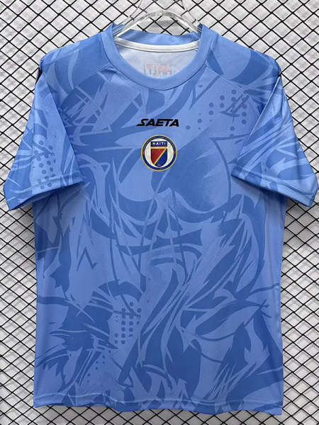 26-27 Haiti Blue Goalkeeper Fans Soccer Jersey