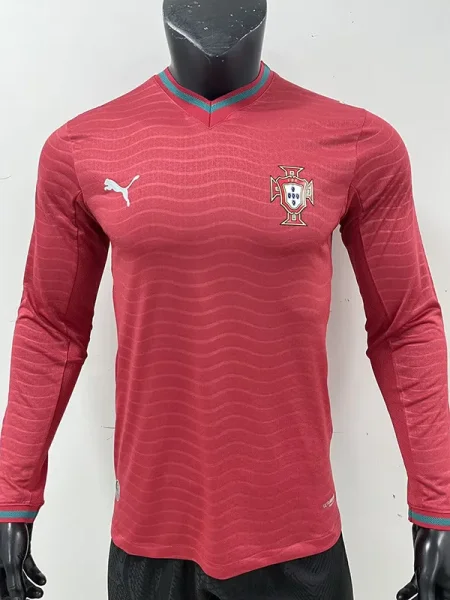 26-27 Portugal Home Long Sleeve Player Version Soccer Jersey (长袖球员)