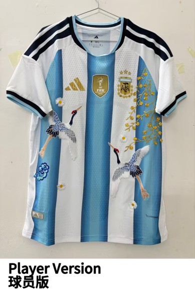 26-27 Argentina Home Player Version Soccer Jersey（刺绣）