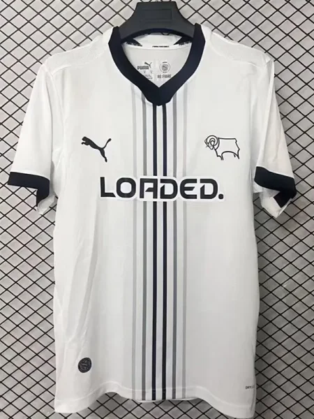 26-27 Derby County Home Fans Soccer Jersey