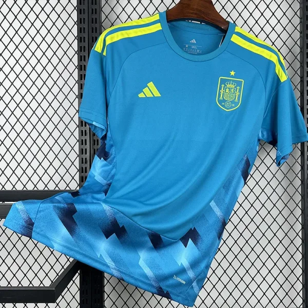 26-27 Spain Blue Goalkeeper Fans Soccer Jersey