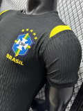 26-27 Brazil Black Player Version Training shirts (黄飞人标)