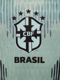 26-27 Brazil Blue Goalkeeper Player Version Soccer Jersey