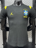 26-27 Brazil Black Player Version Training shirts (黄飞人标)