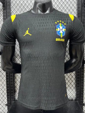 26-27 Brazil Black Player Version Training shirts (黄飞人标)