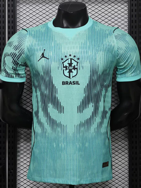 26-27 Brazil Blue Goalkeeper Player Version Soccer Jersey
