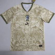 26-27 Brazil Khaki Special Edition Fans Soccer Jersey (小鹦鹉标 )