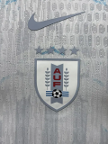 26-27 Uruguay White Blue Special Edition Player Version Soccer Jersey