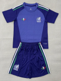 26-27 Mexico Purple Goalkeeper Kids Soccer Jersey