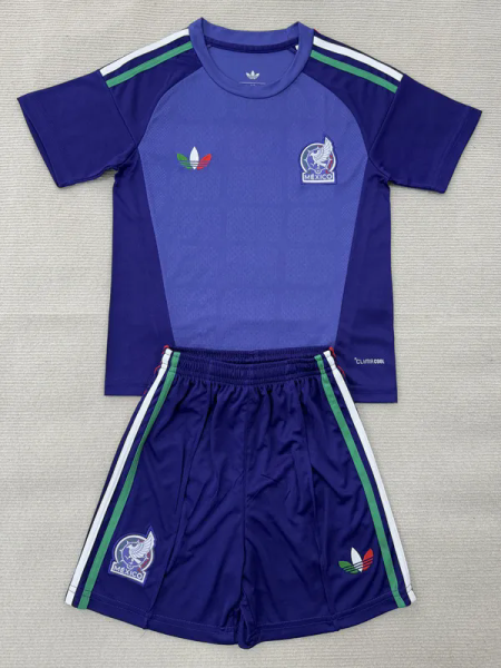26-27 Mexico Purple Goalkeeper Kids Soccer Jersey