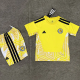 26-27 Scotland Yellow Goalkeeper Kids Soccer Jersey