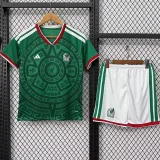 26-27 Mexico Home Kids Soccer Jersey