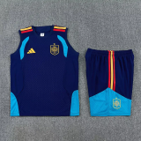 26-27 Spain Royal blue Tank top and shorts suit