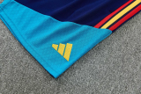 26-27 Spain Royal blue Tank top and shorts suit