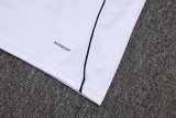 2025-26 Germany White Half Pull Tracksuit (半拉链）