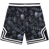 C2441 Jordan Black Casual Short Pants