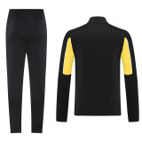 25-26 Dortmund Black Yellow Jacket Tracksuit #01