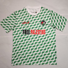 Palestine FC Green White Retro Soccer Jersey *花绿